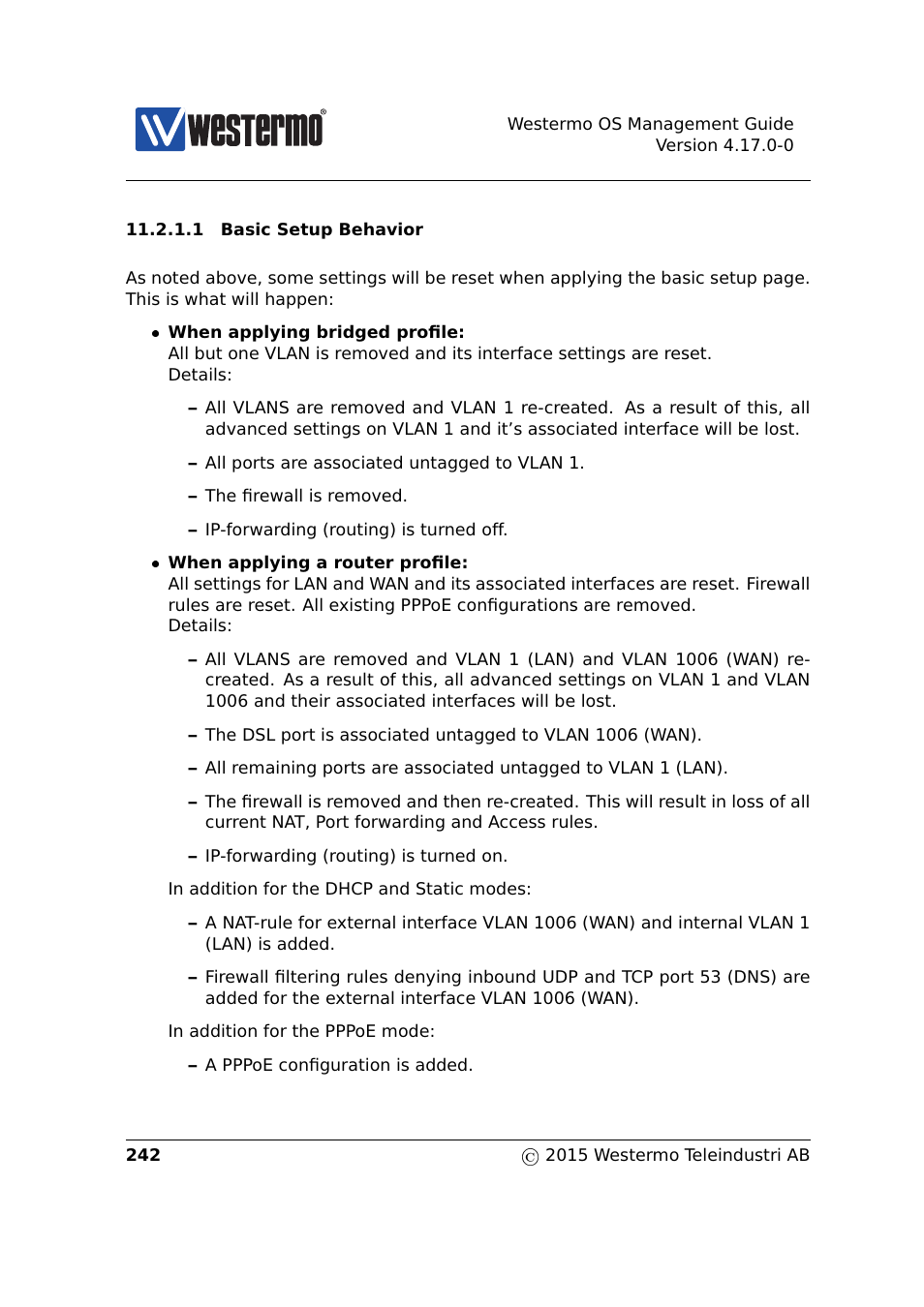 Section 11.2.1.1 | Westermo RedFox Series User Manual | Page 242 / 977