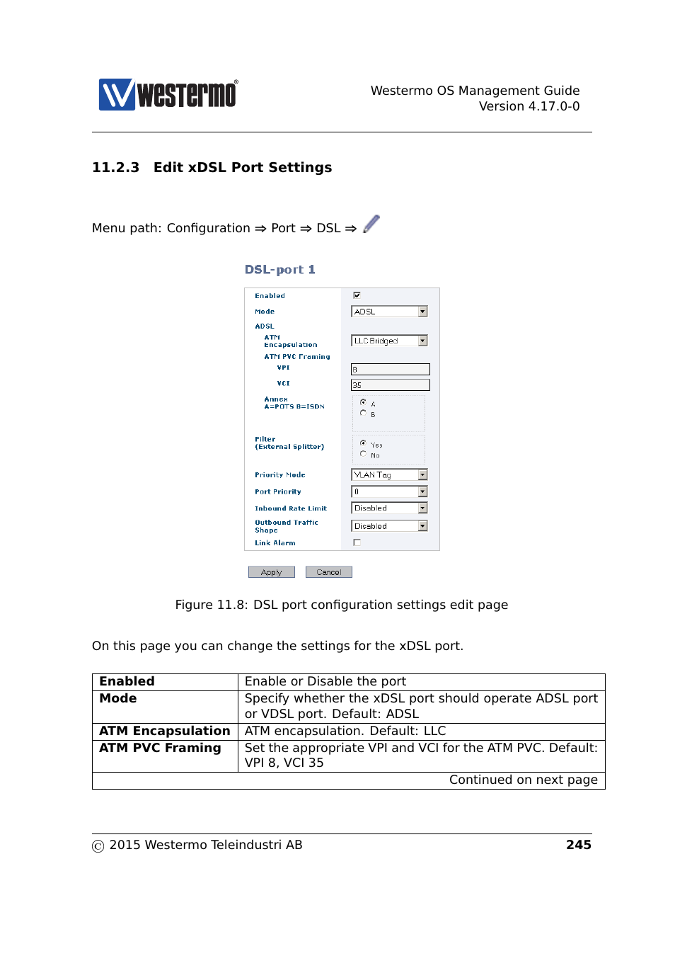 Section 11.2.3 | Westermo RedFox Series User Manual | Page 245 / 977