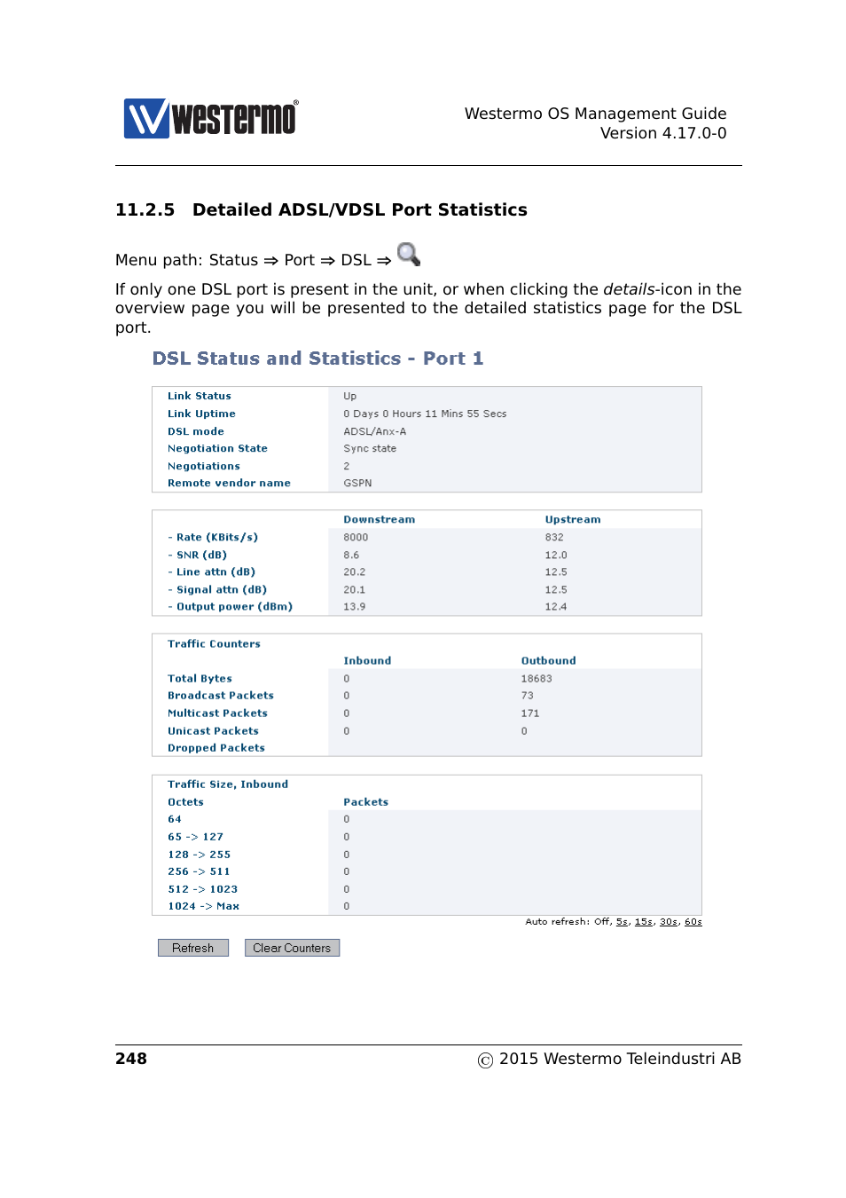 Section 11.2.5 | Westermo RedFox Series User Manual | Page 248 / 977