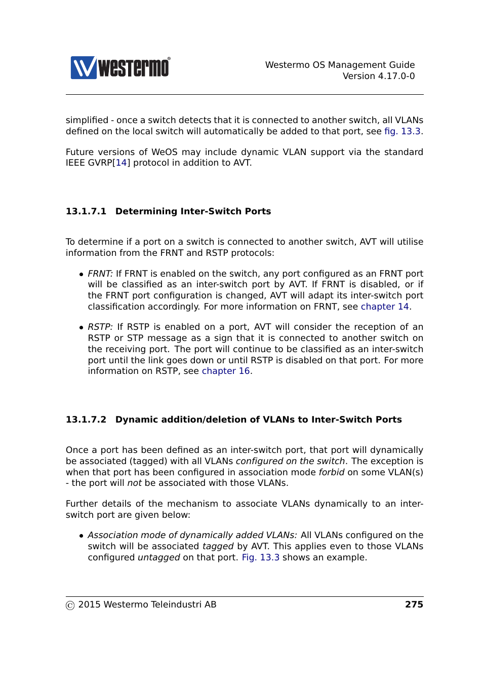 Westermo RedFox Series User Manual | Page 275 / 977
