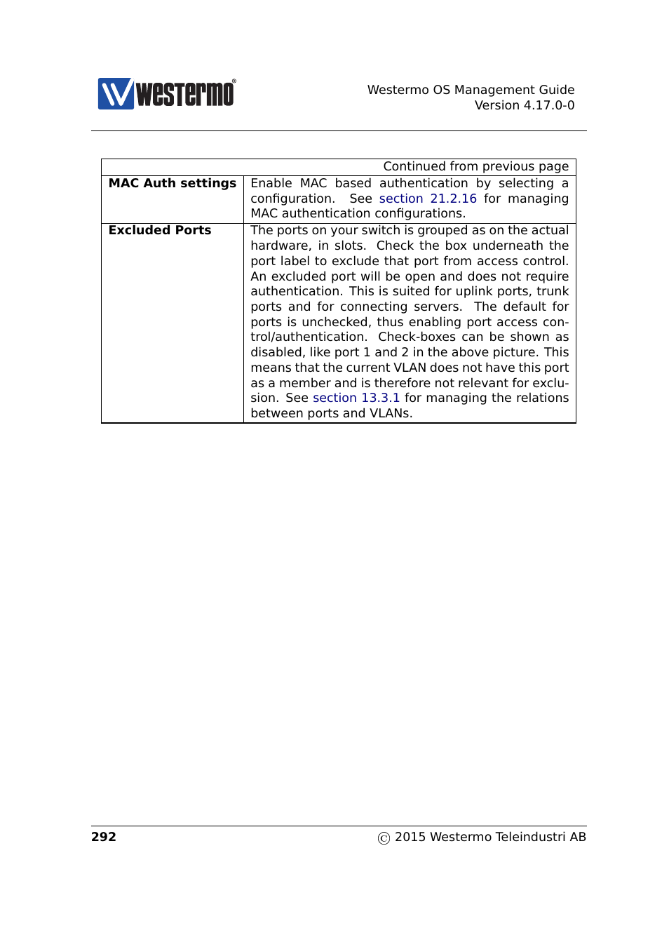 Westermo RedFox Series User Manual | Page 292 / 977