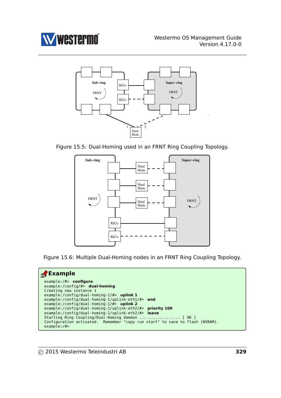 Fig. 15.5, Fig. 15.6, Example | Westermo RedFox Series User Manual | Page 329 / 977