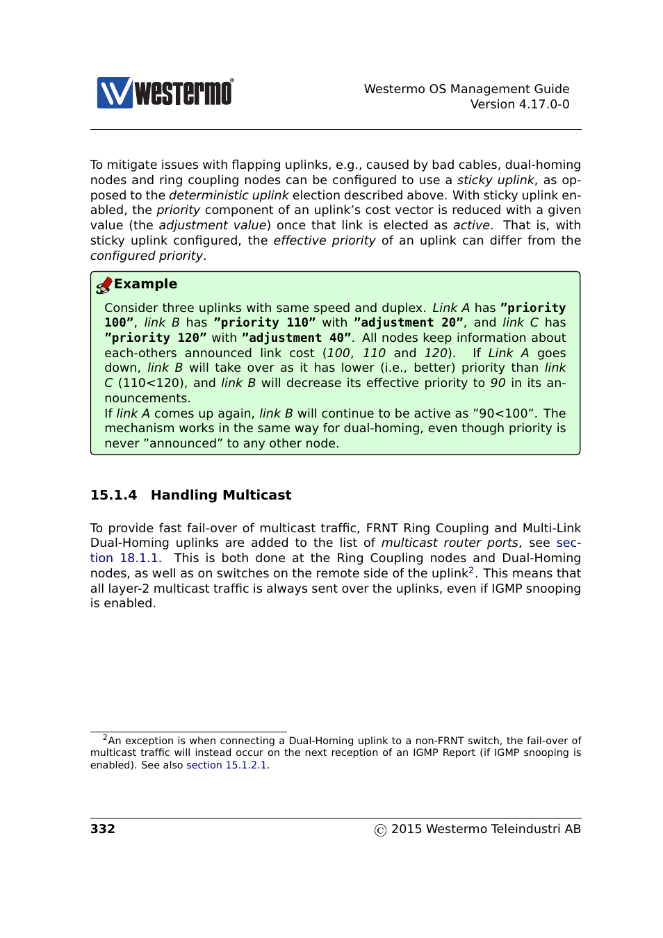 Westermo RedFox Series User Manual | Page 332 / 977