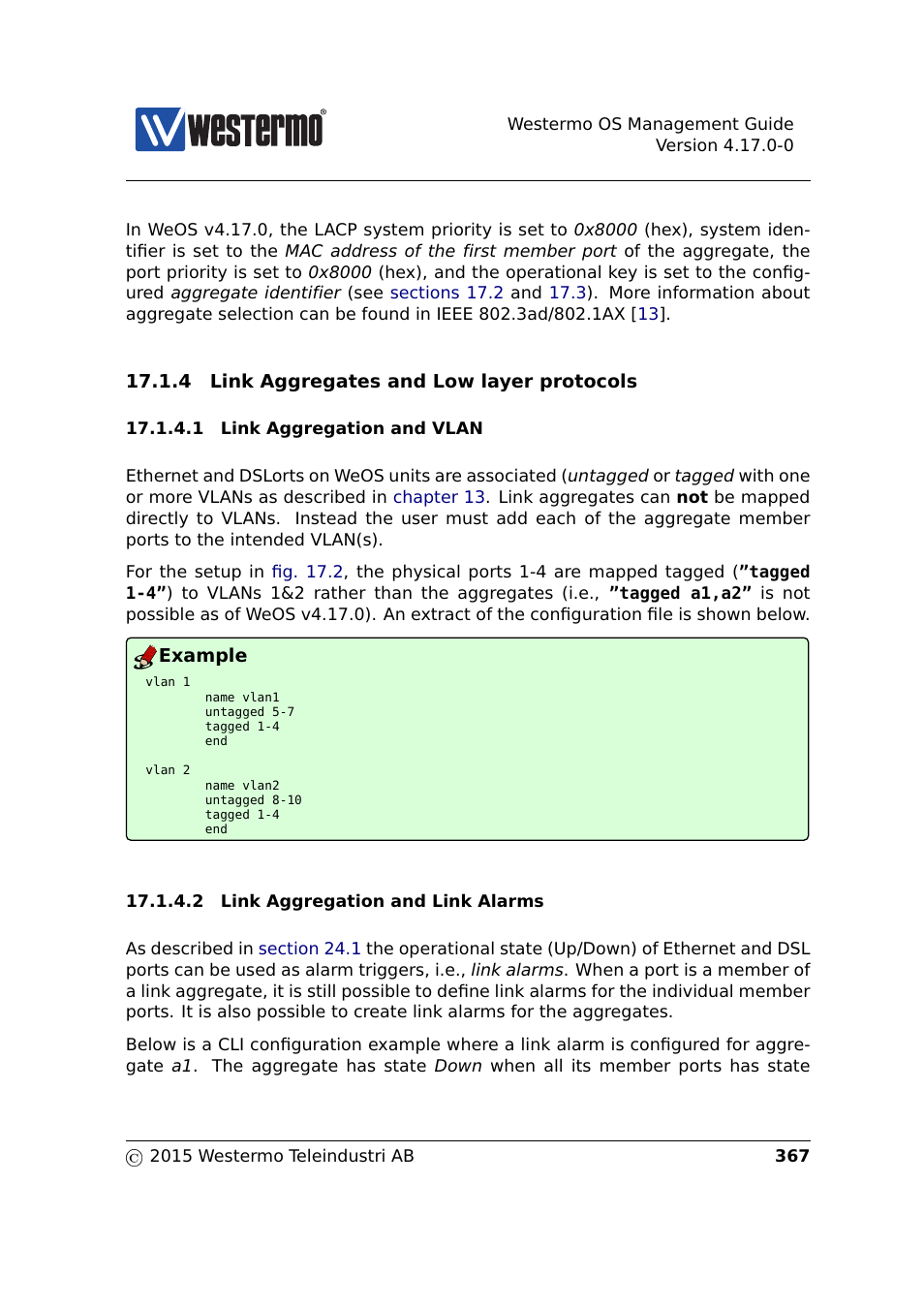 Section 17.1.4 | Westermo RedFox Series User Manual | Page 367 / 977