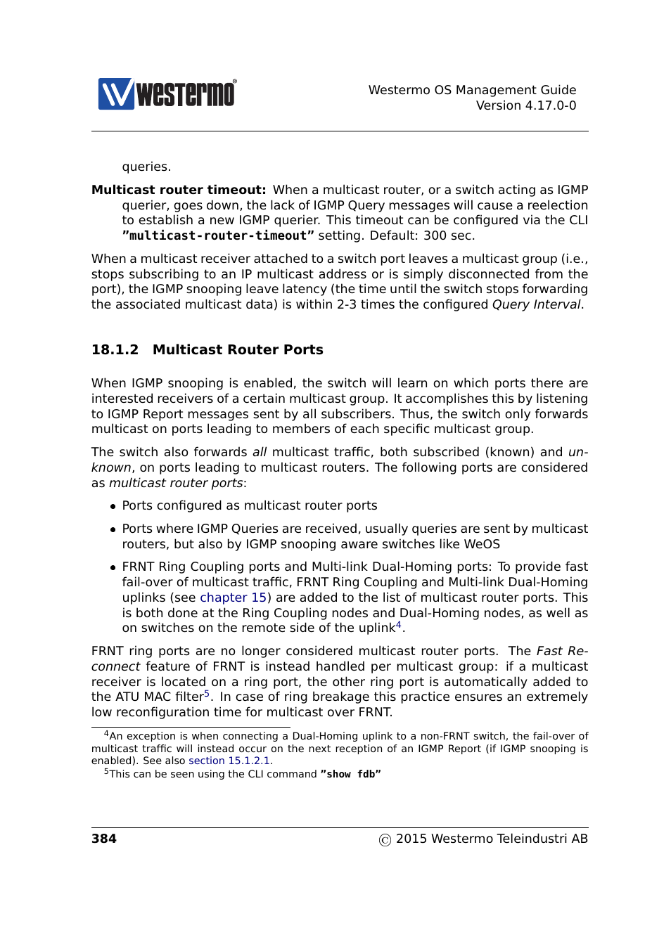 Section 18.1.2 | Westermo RedFox Series User Manual | Page 384 / 977