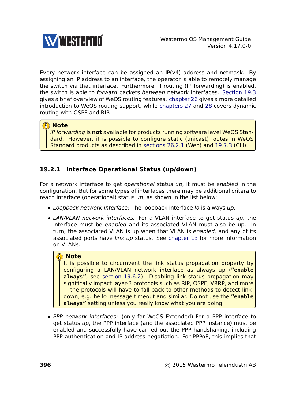 Section 19.2.1 | Westermo RedFox Series User Manual | Page 396 / 977