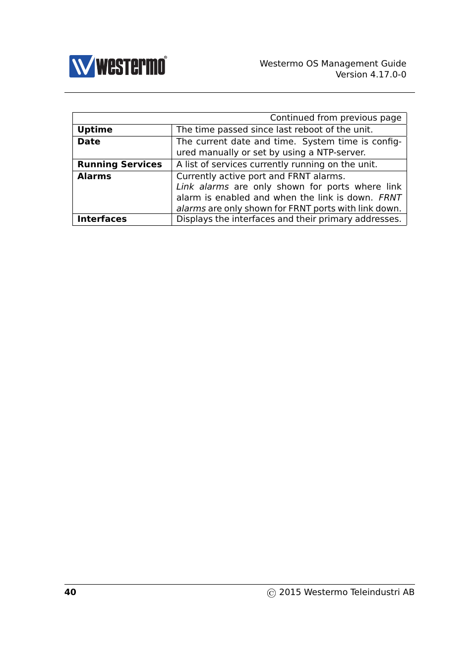 Westermo RedFox Series User Manual | Page 40 / 977