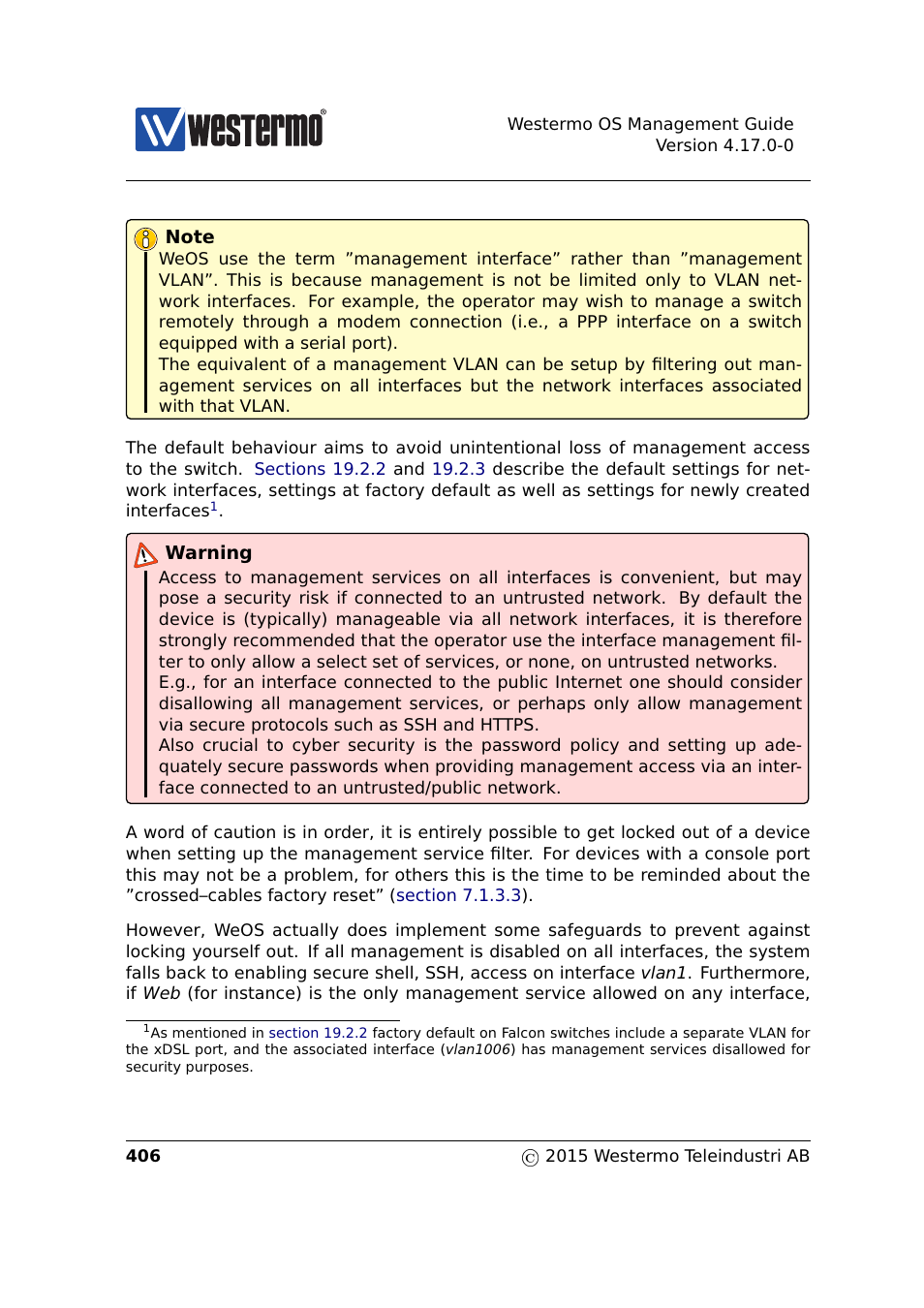 Westermo RedFox Series User Manual | Page 406 / 977