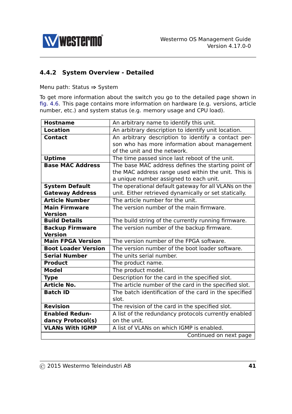 Westermo RedFox Series User Manual | Page 41 / 977