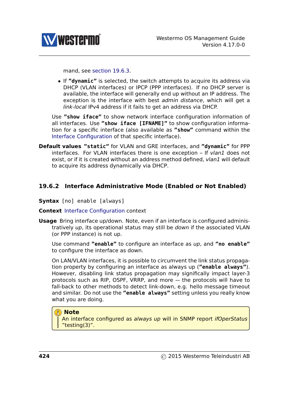 Section 19.6.2, Sec. 19.6.2 | Westermo RedFox Series User Manual | Page 424 / 977