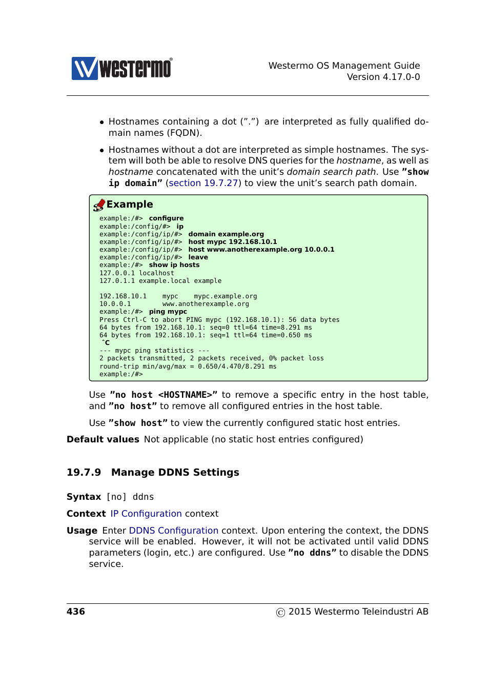 Section 19.7.9 | Westermo RedFox Series User Manual | Page 436 / 977