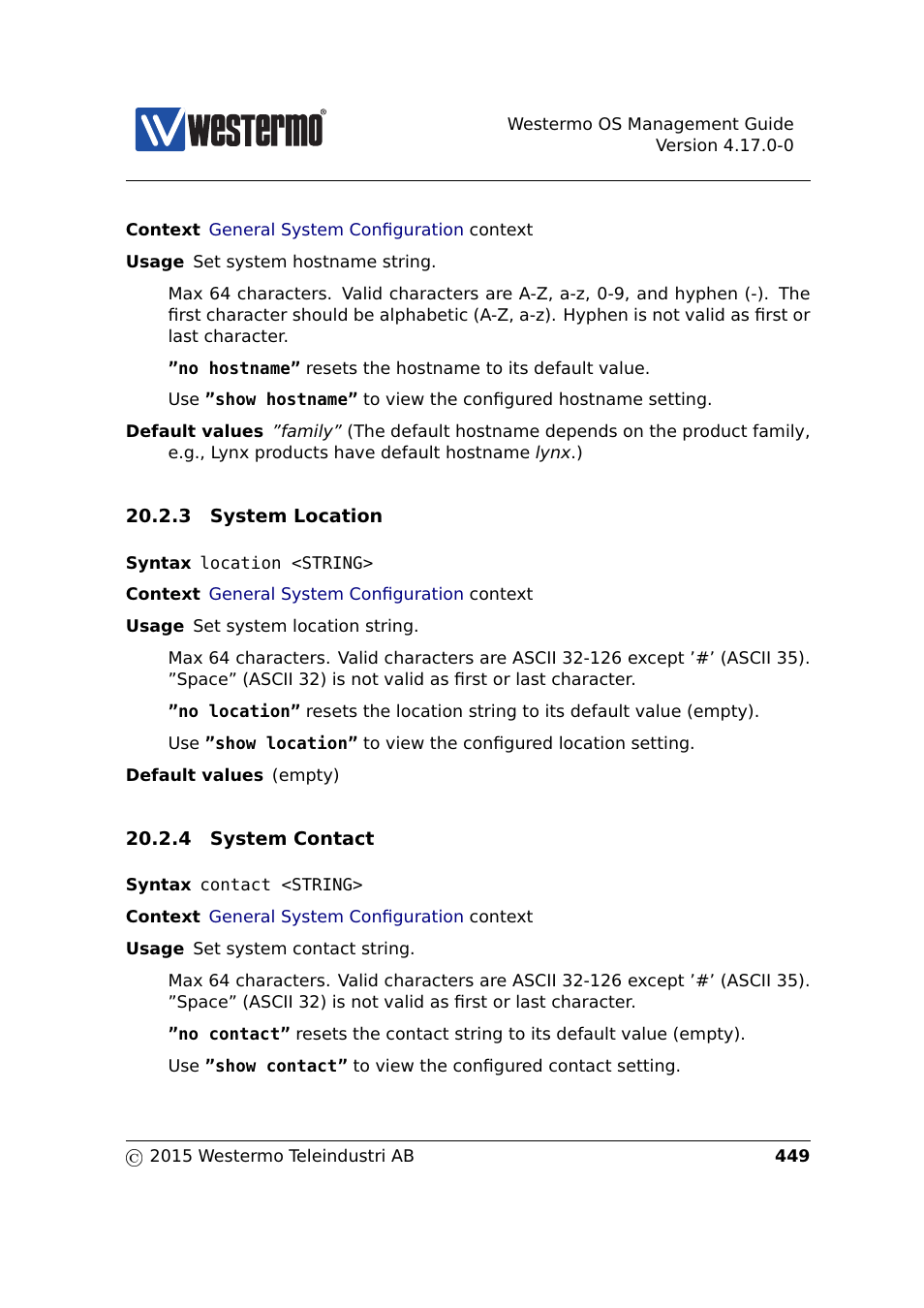 Section 20.2.3, Section 20.2.4 | Westermo RedFox Series User Manual | Page 449 / 977