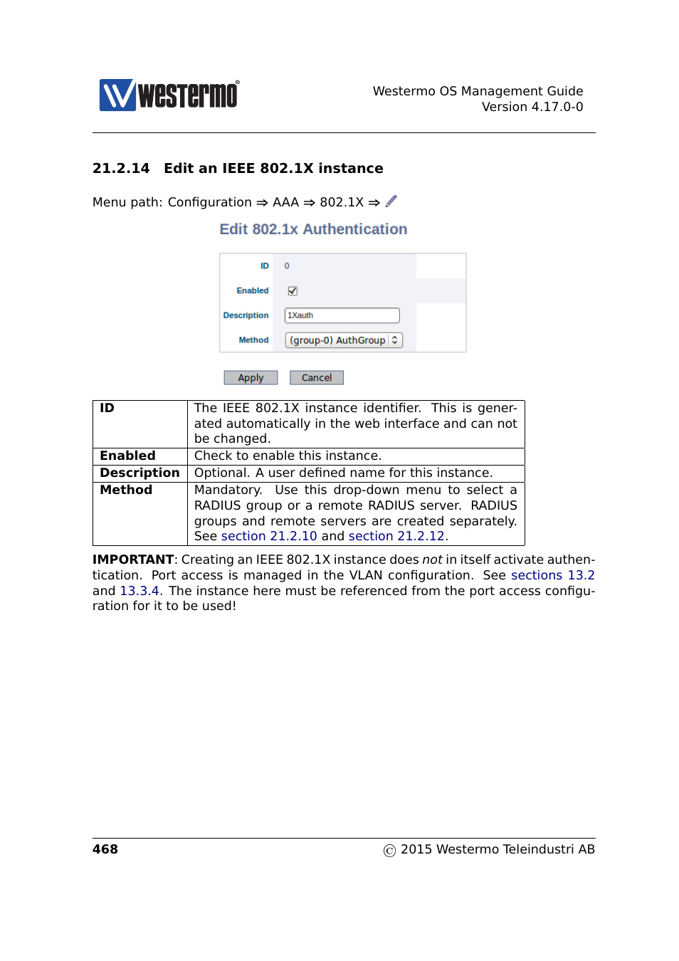 Westermo RedFox Series User Manual | Page 468 / 977