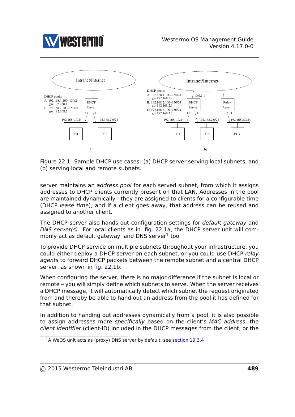 Fig. 22.1a, Intranet/internet | Westermo RedFox Series User Manual | Page 489 / 977