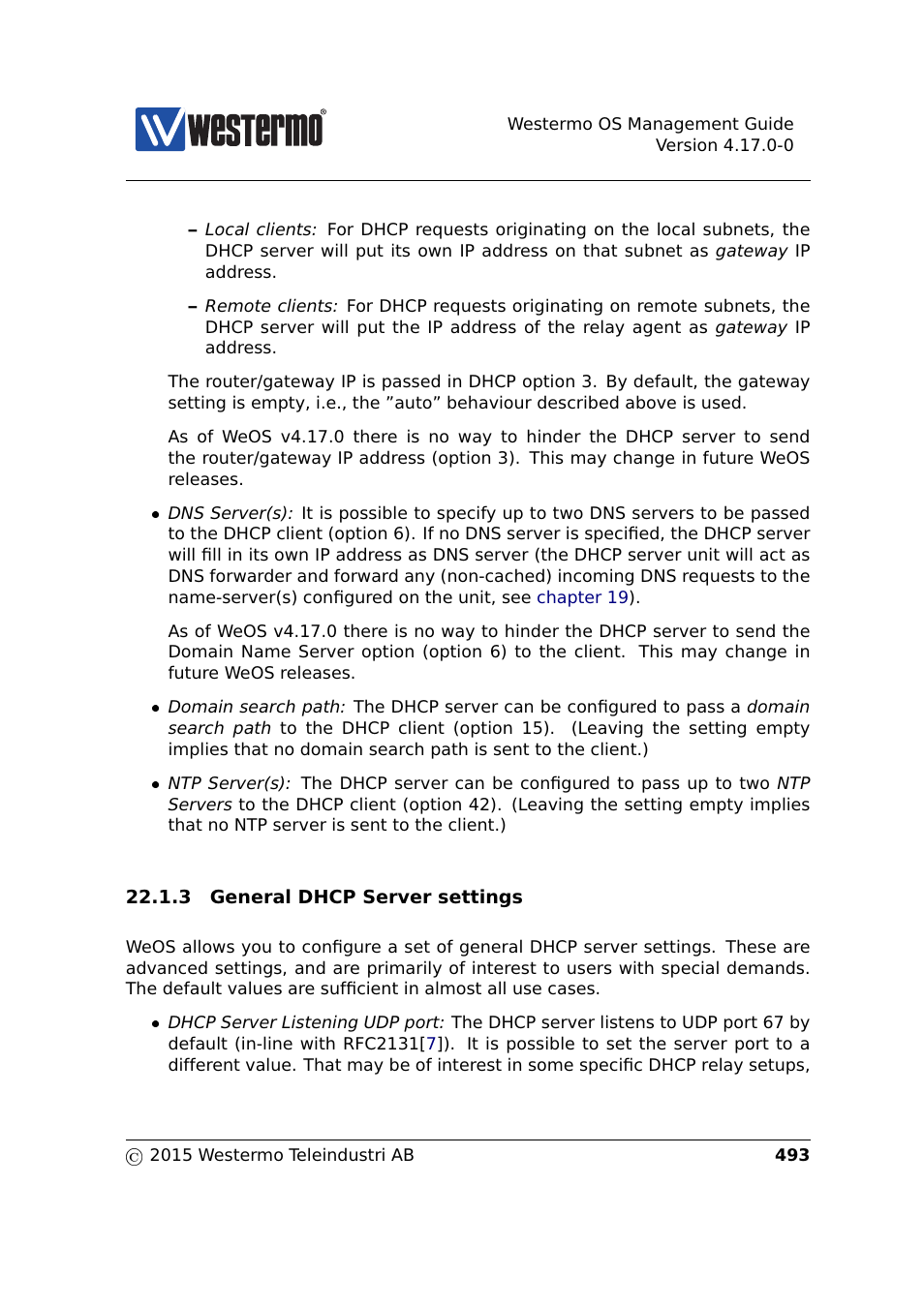 Section 22.1.3 | Westermo RedFox Series User Manual | Page 493 / 977