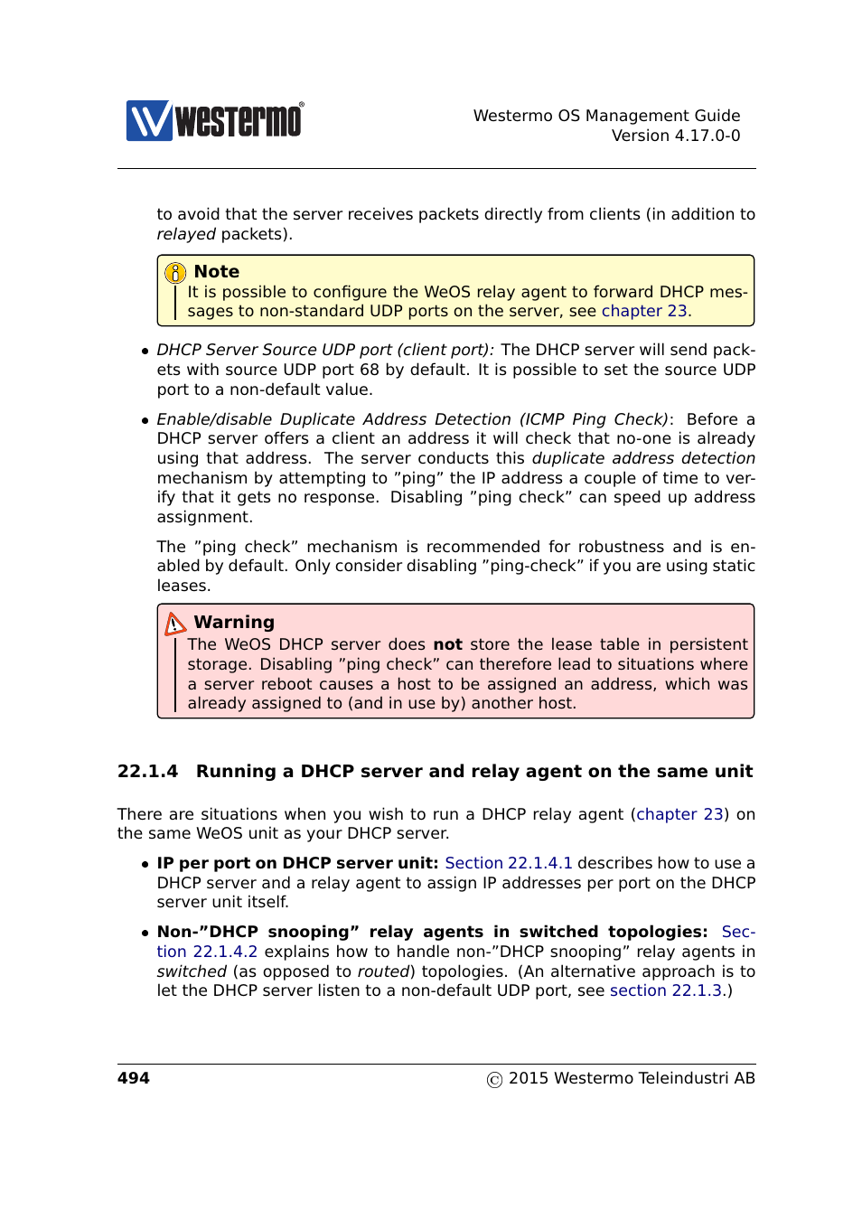 Section 22.1.4 | Westermo RedFox Series User Manual | Page 494 / 977
