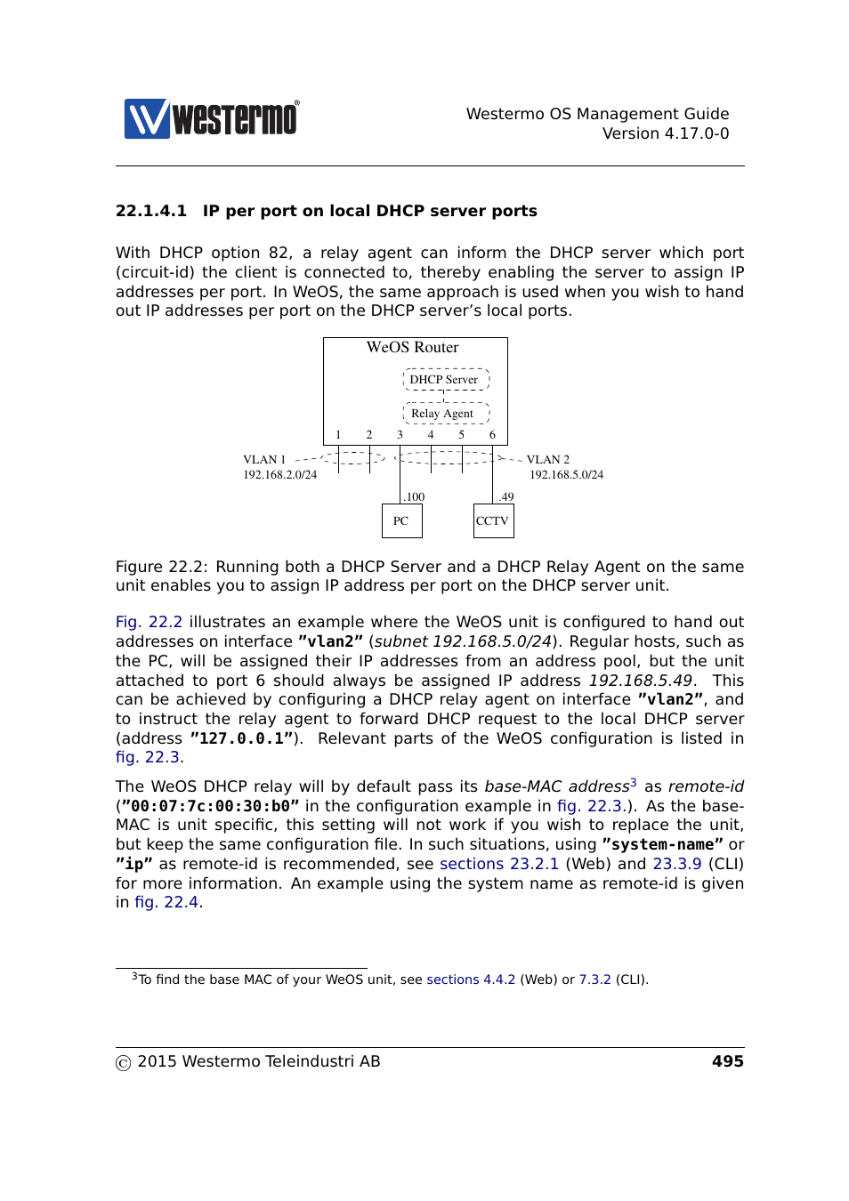 Section 22.1.4.1 | Westermo RedFox Series User Manual | Page 495 / 977