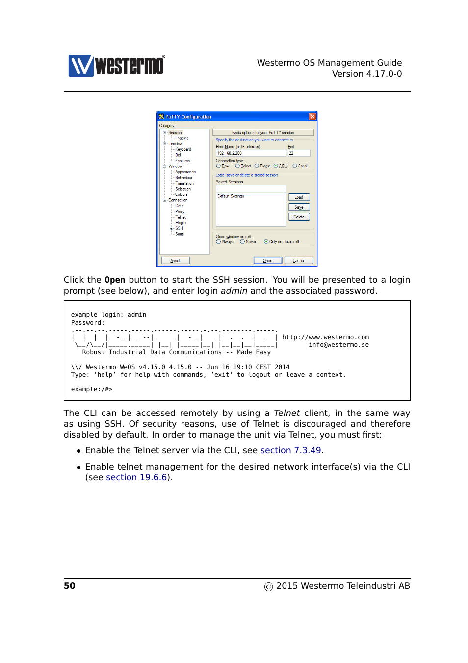 Westermo RedFox Series User Manual | Page 50 / 977