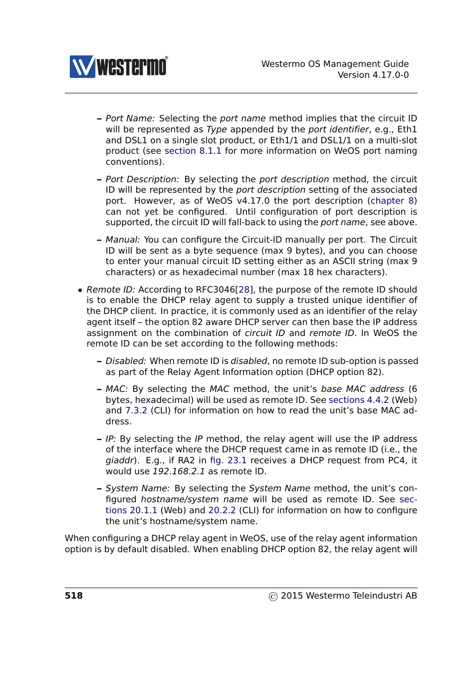 Westermo RedFox Series User Manual | Page 518 / 977