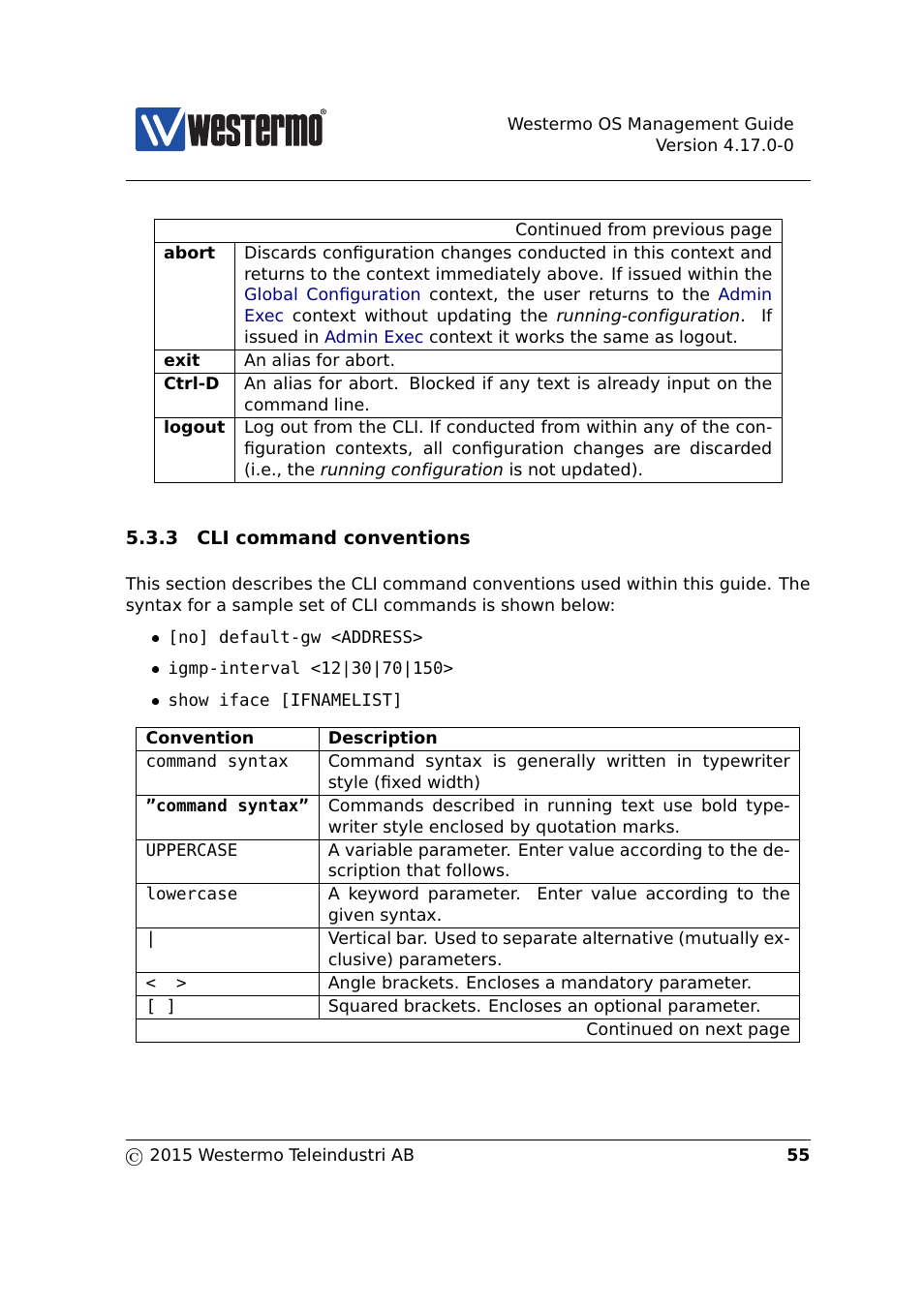 Westermo RedFox Series User Manual | Page 55 / 977