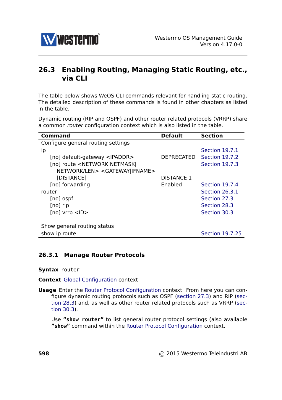 Westermo RedFox Series User Manual | Page 598 / 977