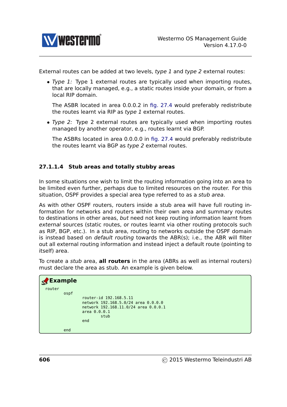 Tion 27.1.1.4 | Westermo RedFox Series User Manual | Page 606 / 977