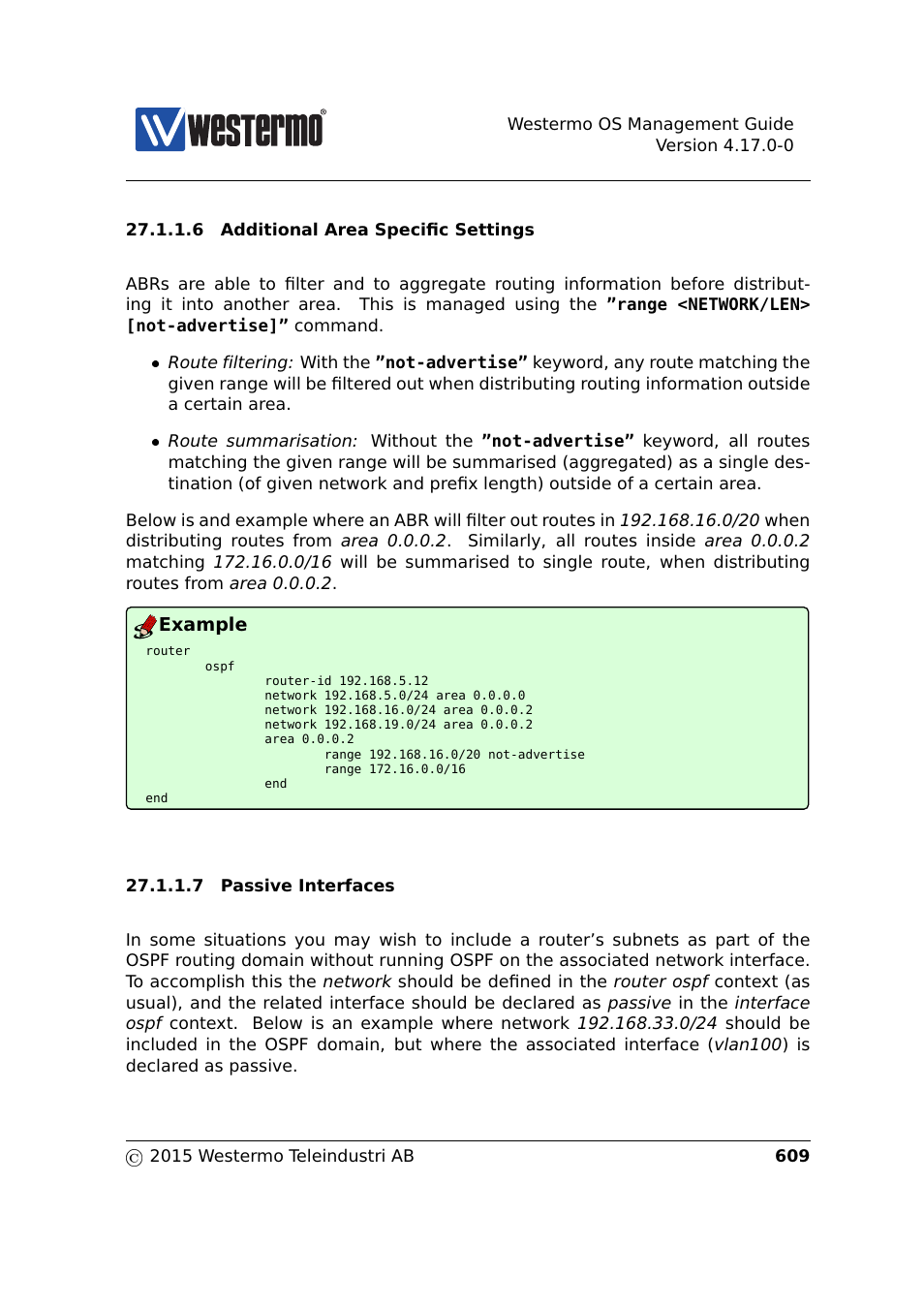 Section 27.1.1.6, Section 27.1.1.7 | Westermo RedFox Series User Manual | Page 609 / 977