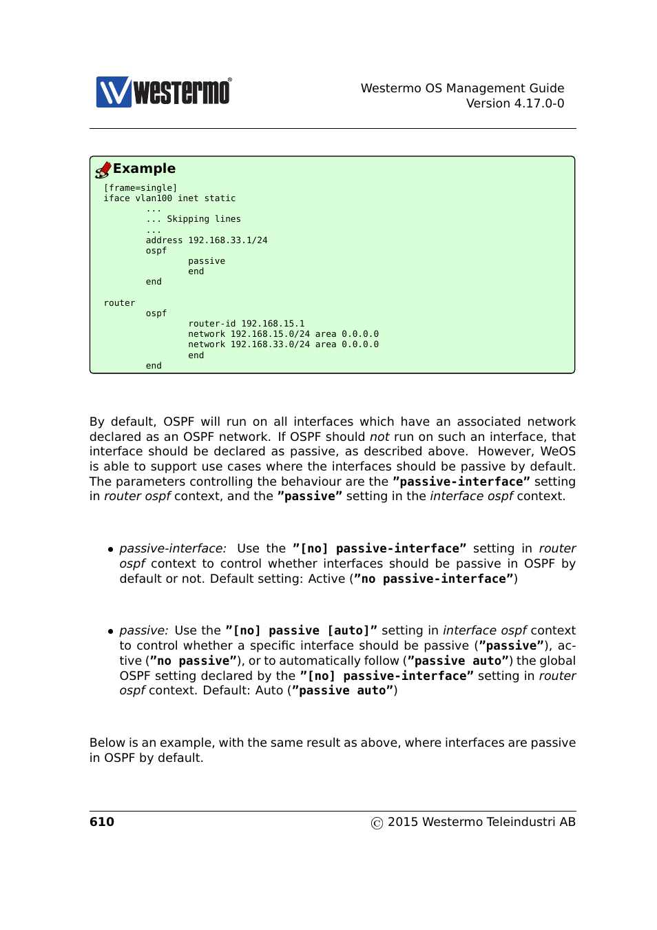 Example | Westermo RedFox Series User Manual | Page 610 / 977