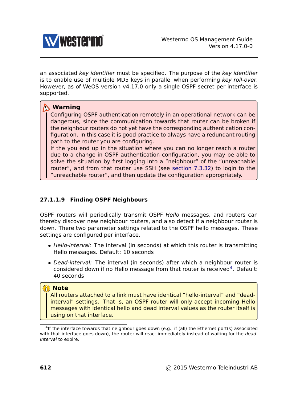 Section 27.1.1.9 | Westermo RedFox Series User Manual | Page 612 / 977
