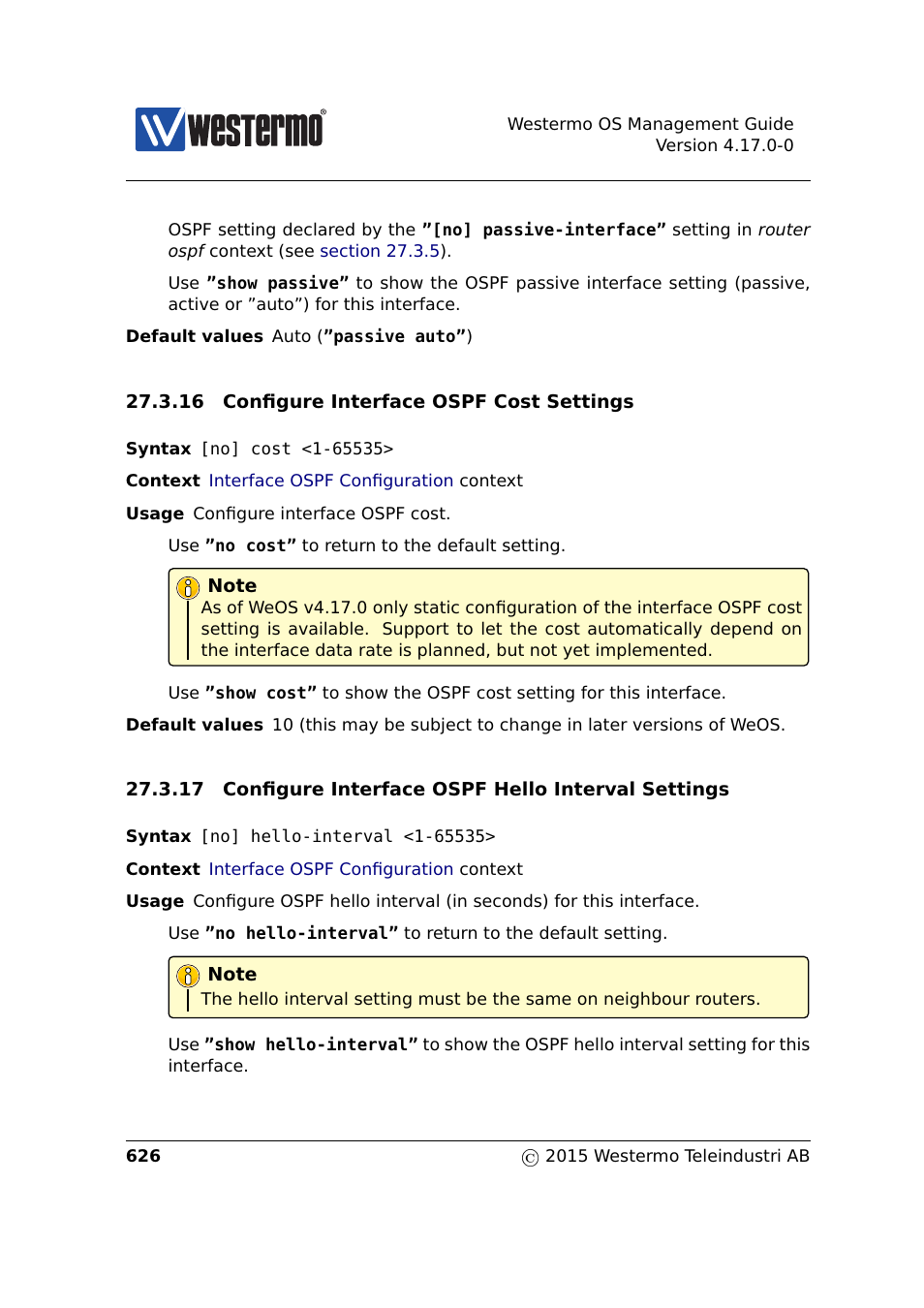 Section 27.3.16, Sec. 27.3.16, Sec. 27.3.17 | Westermo RedFox Series User Manual | Page 626 / 977