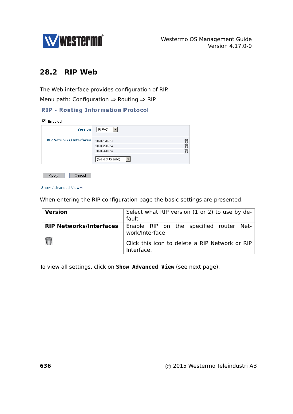 2 rip web | Westermo RedFox Series User Manual | Page 636 / 977