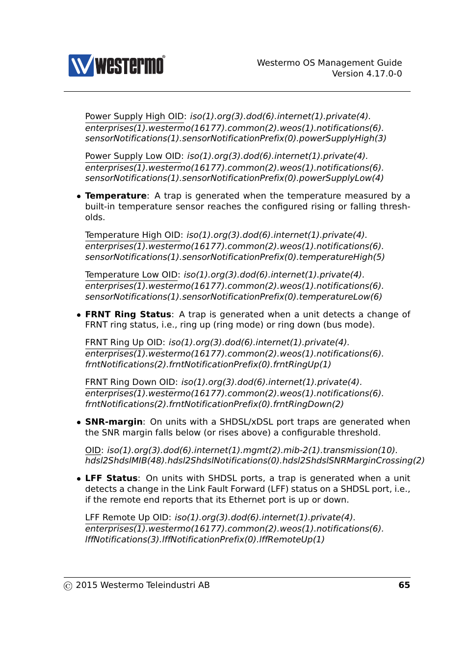 Westermo RedFox Series User Manual | Page 65 / 977