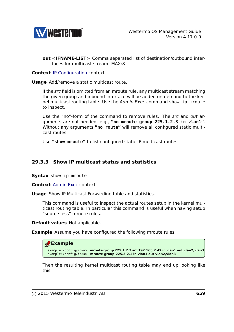 Section 29.3.3 | Westermo RedFox Series User Manual | Page 659 / 977