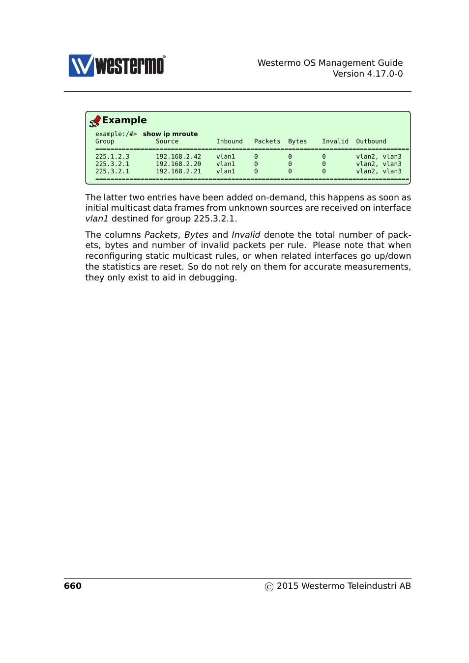 Example | Westermo RedFox Series User Manual | Page 660 / 977