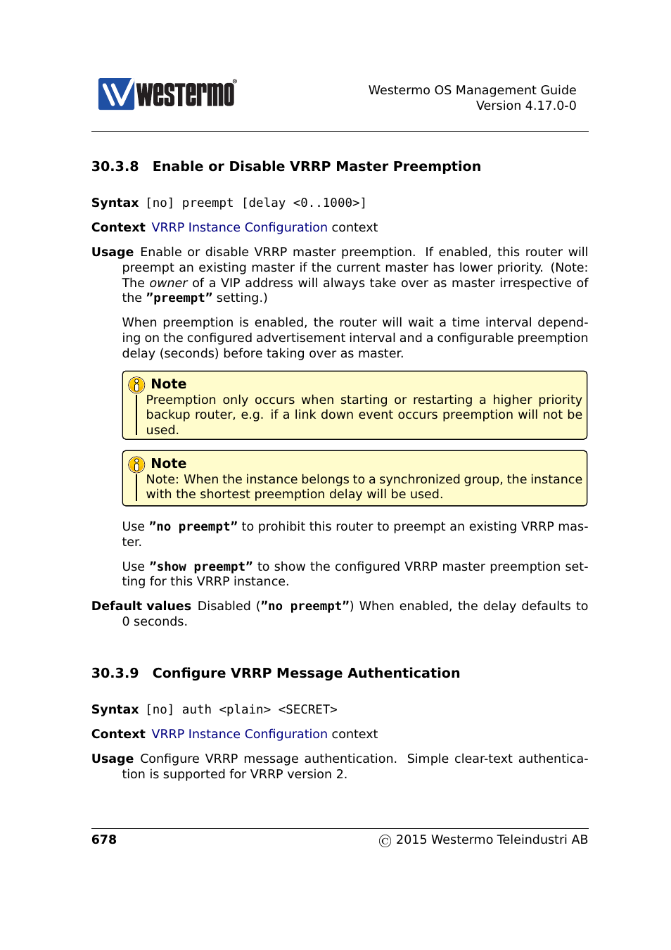 Sec. 30.3.8, Sec. 30.3.9, Section 30.3.8 | Westermo RedFox Series User Manual | Page 678 / 977