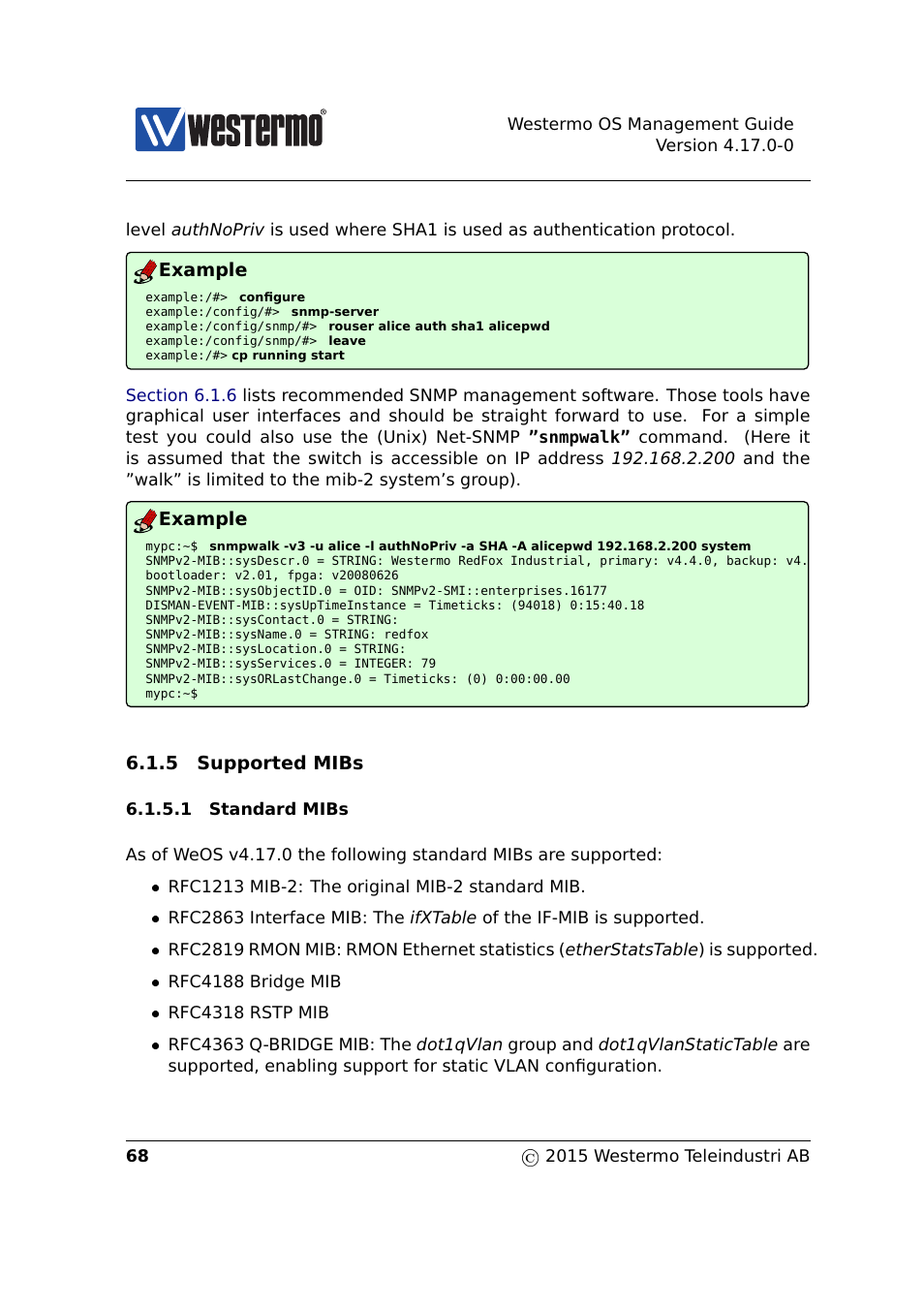 Westermo RedFox Series User Manual | Page 68 / 977