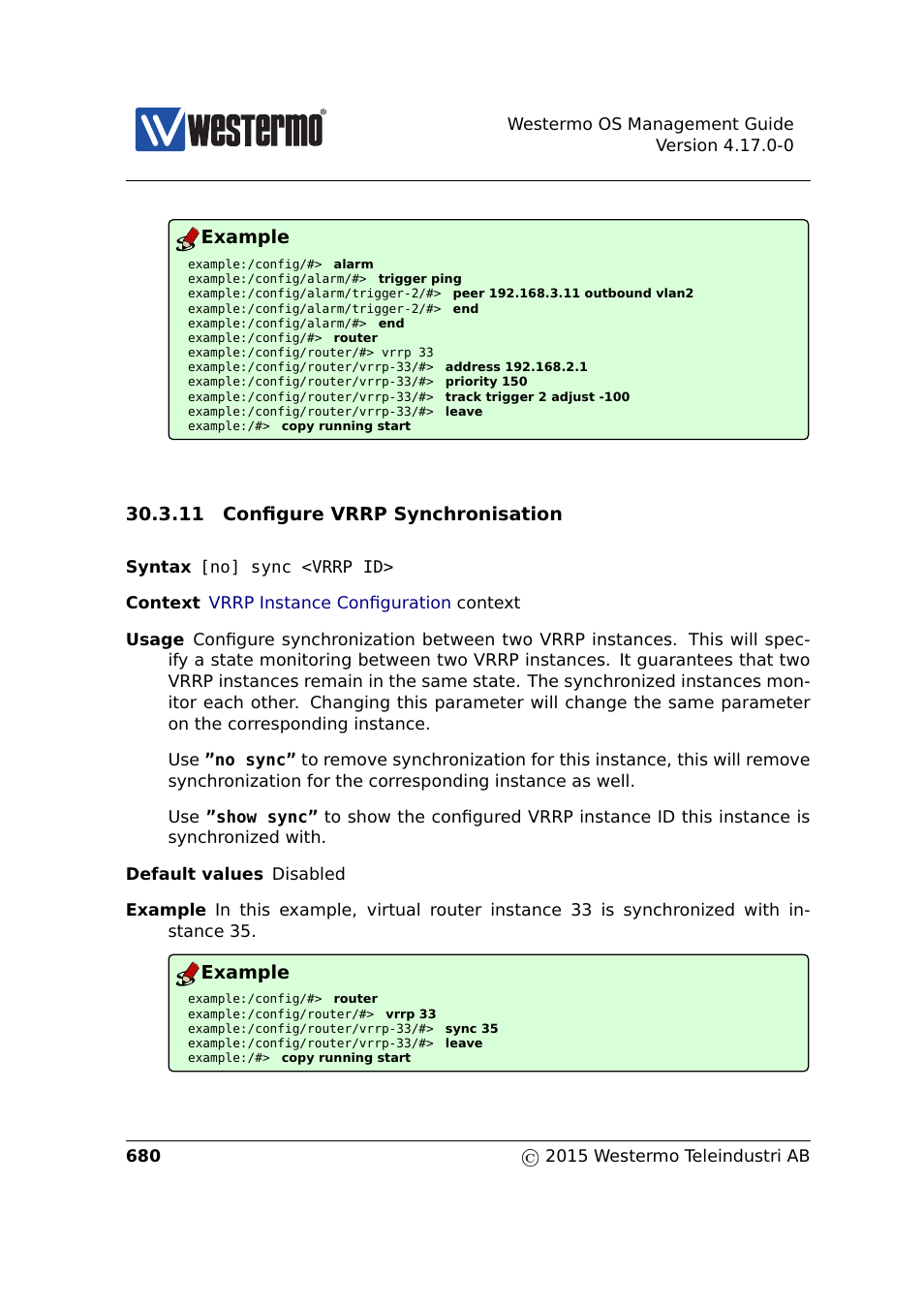 Sec. 30.3.11 | Westermo RedFox Series User Manual | Page 680 / 977