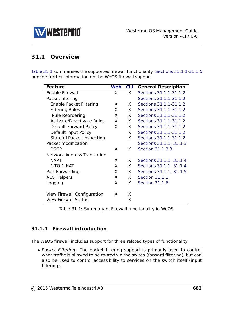 1 overview | Westermo RedFox Series User Manual | Page 683 / 977