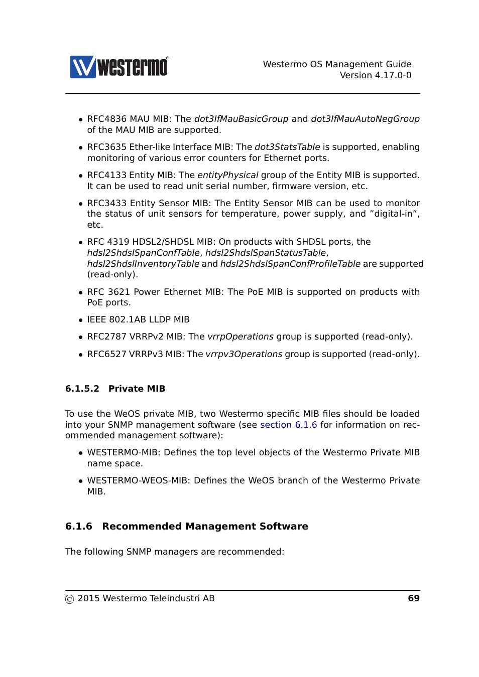 Westermo RedFox Series User Manual | Page 69 / 977