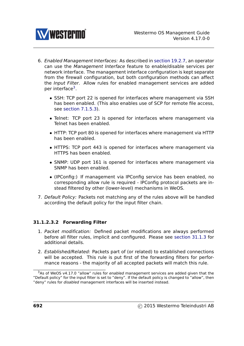 Westermo RedFox Series User Manual | Page 692 / 977