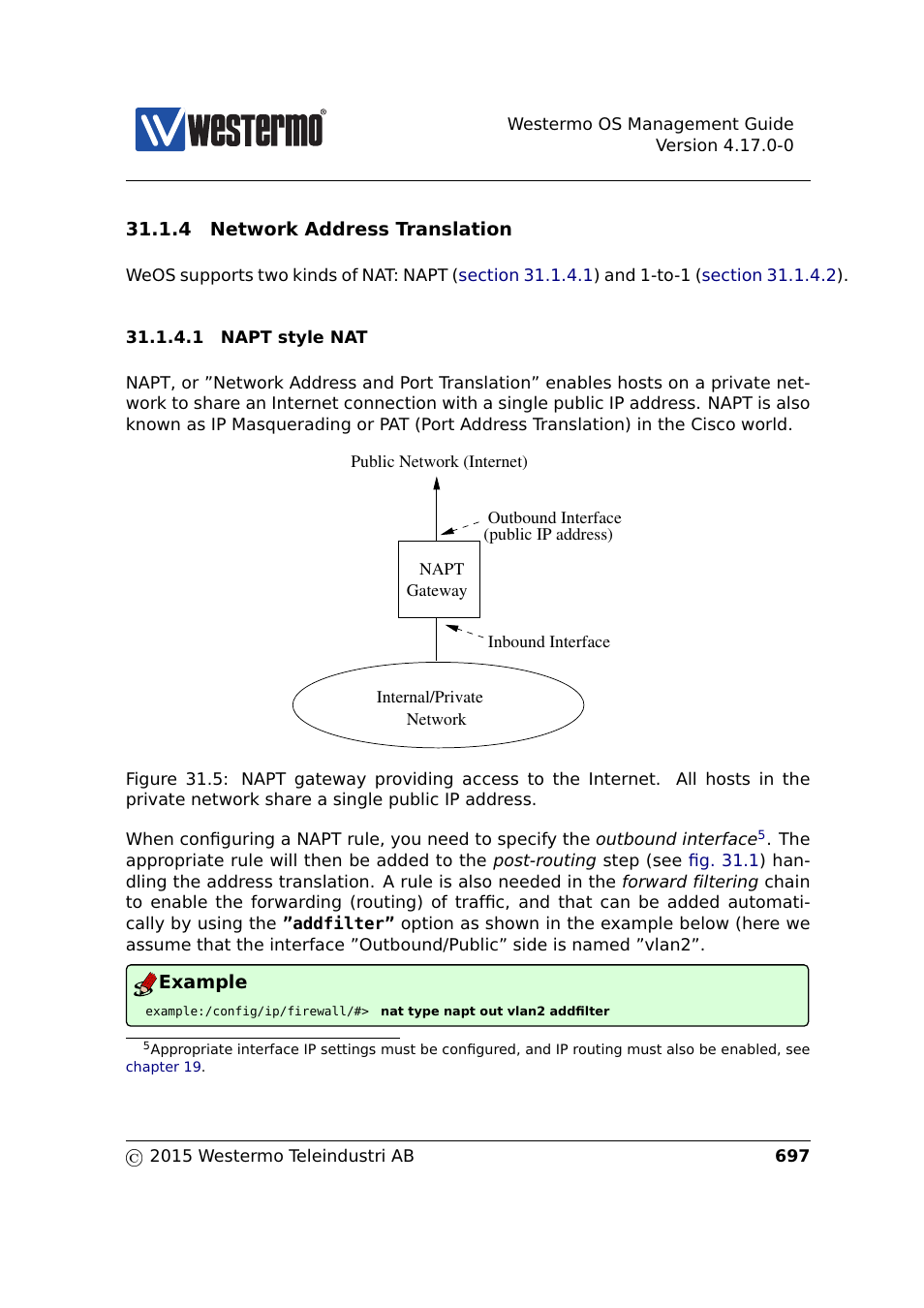Section 31.1.4, Sections 31.1.4.1 | Westermo RedFox Series User Manual | Page 697 / 977