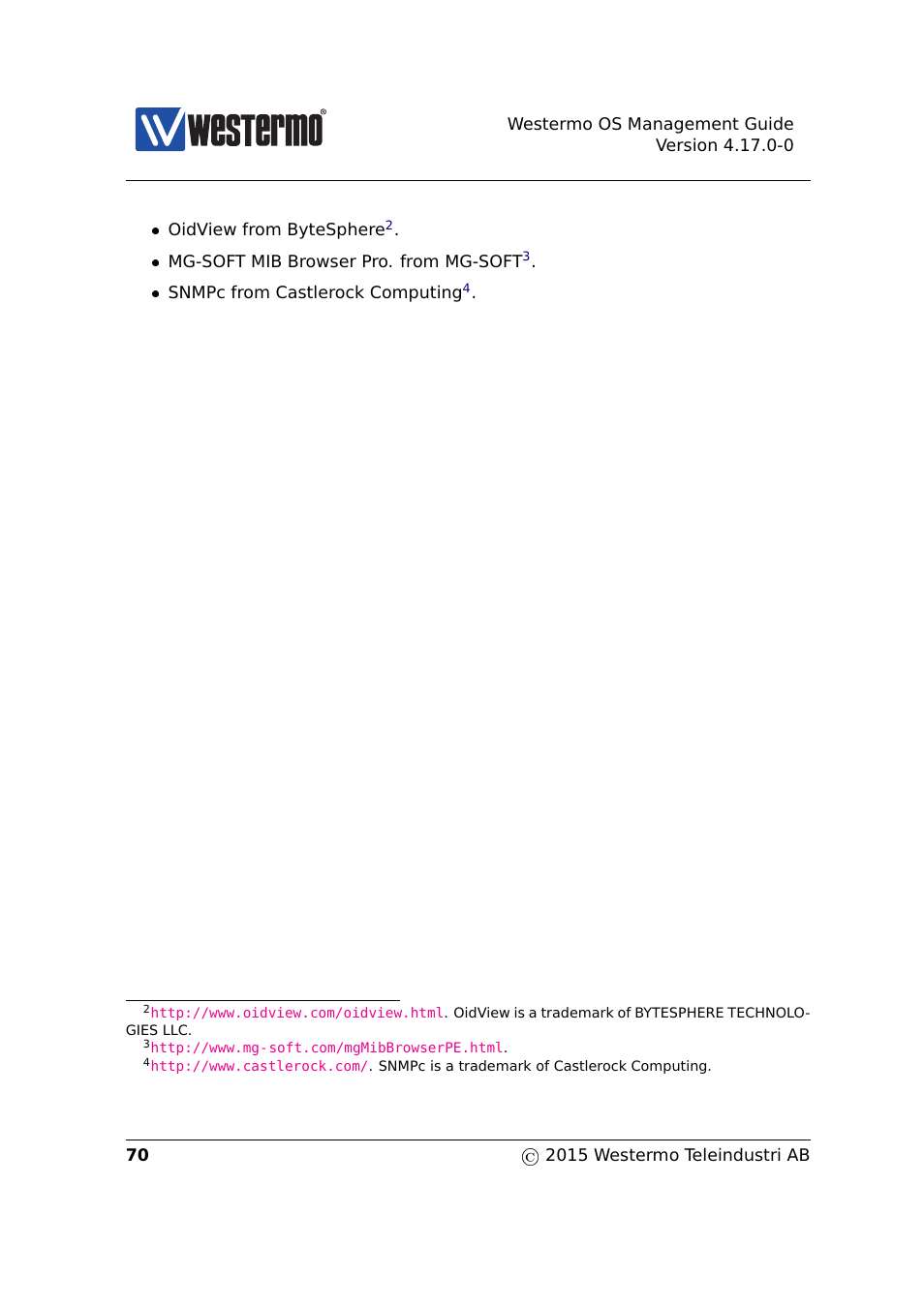 Westermo RedFox Series User Manual | Page 70 / 977