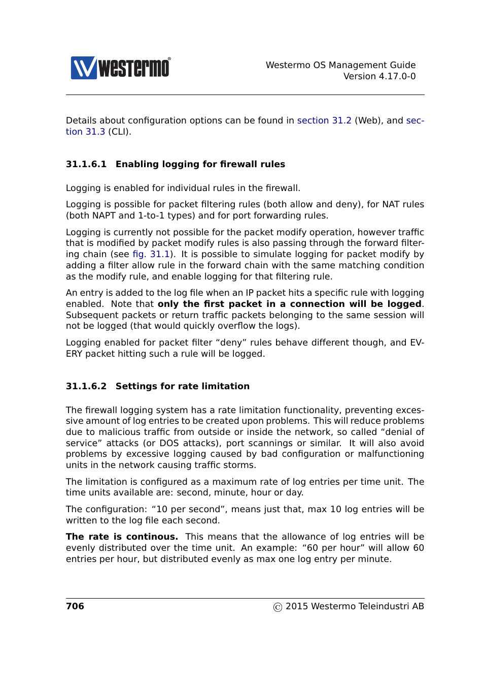 Westermo RedFox Series User Manual | Page 706 / 977