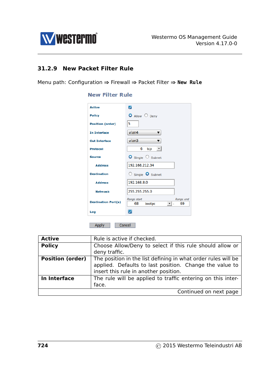 Westermo RedFox Series User Manual | Page 724 / 977