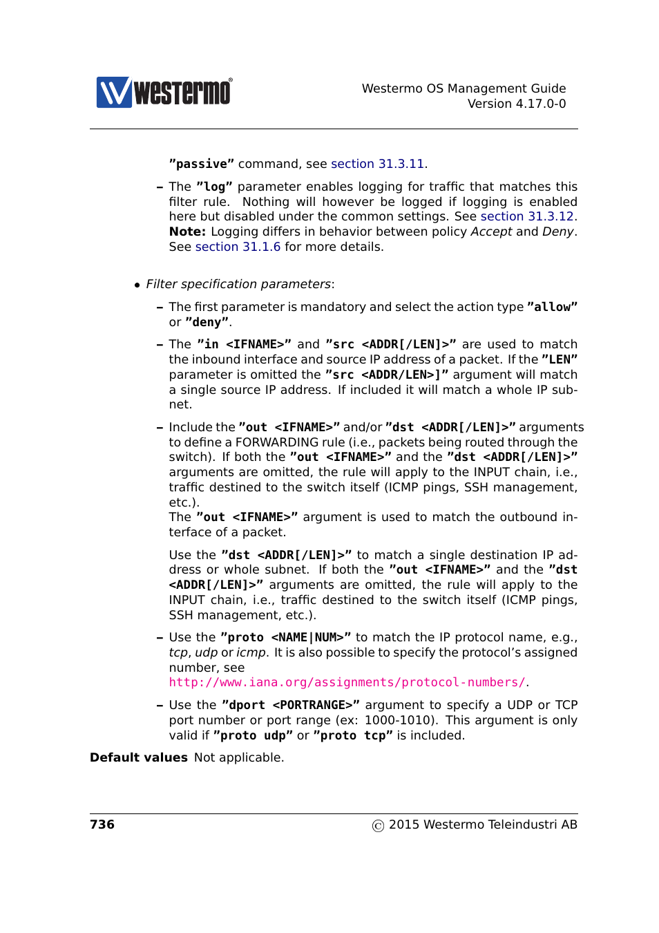 Westermo RedFox Series User Manual | Page 736 / 977