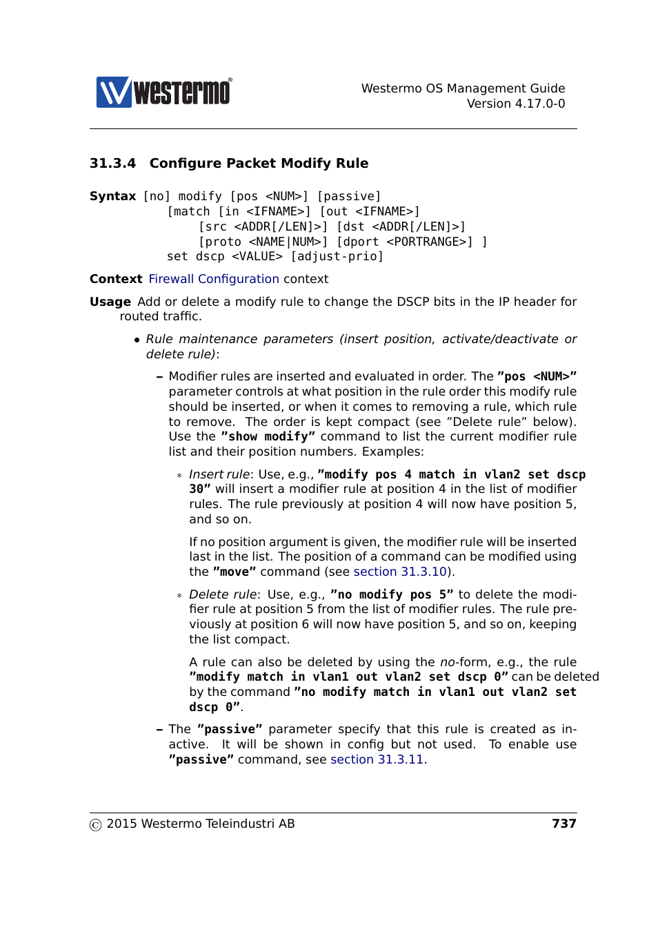 Section 31.3.4 | Westermo RedFox Series User Manual | Page 737 / 977