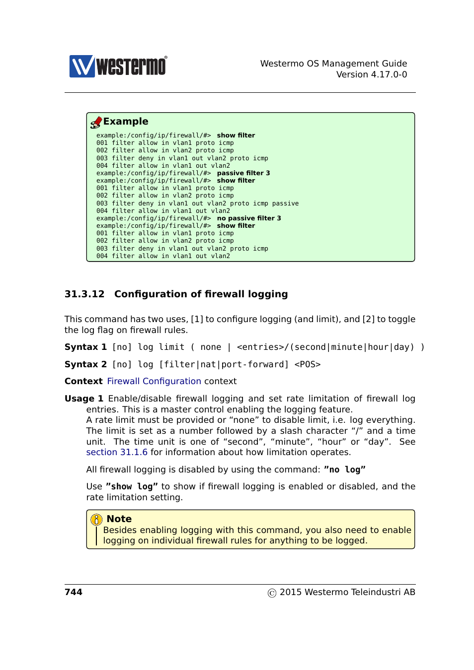 Section 31.3.12 | Westermo RedFox Series User Manual | Page 744 / 977