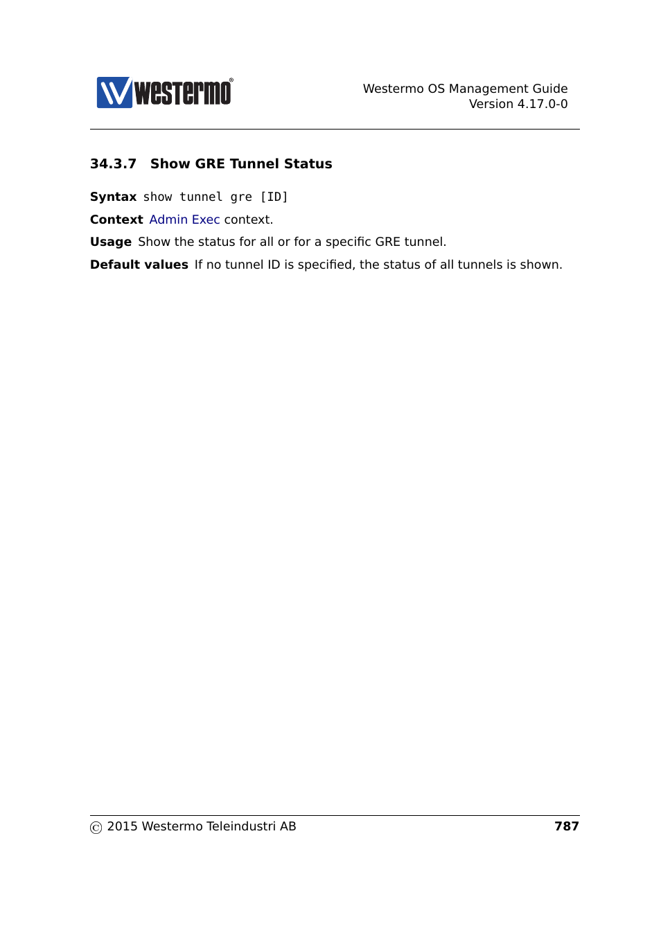 Section 34.3.7 | Westermo RedFox Series User Manual | Page 787 / 977