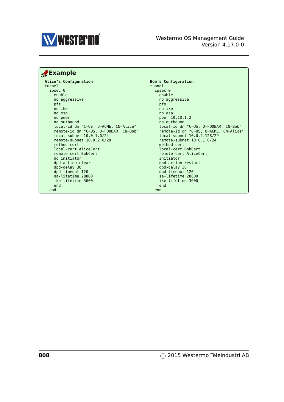 Example | Westermo RedFox Series User Manual | Page 808 / 977