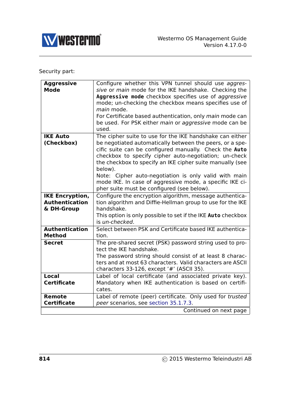 Westermo RedFox Series User Manual | Page 814 / 977